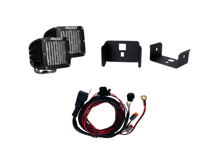 Rigid Industries 2017-2018 Ford Super Duty Fog Light Mount Kit - Fits 2 D-Series