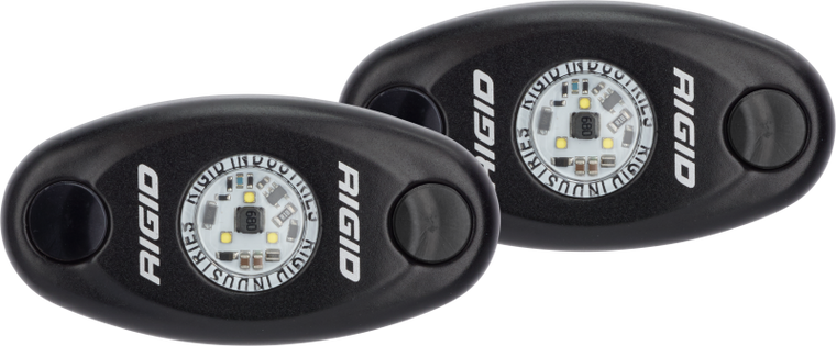 Rigid Industries A-Series Light - Black - High Strength - Red - Set of 2