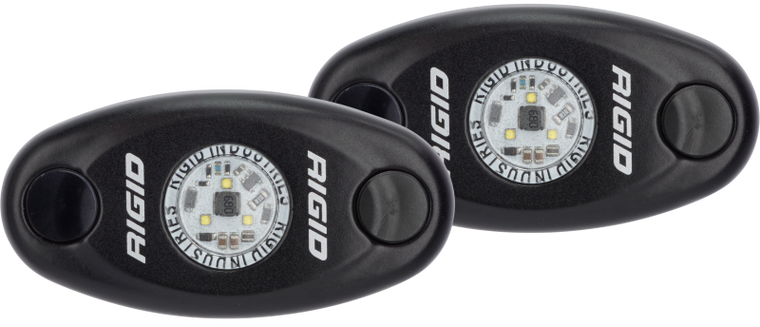 Rigid Industries A-Series Light - Black - Low Strength - Blue - Set of 2