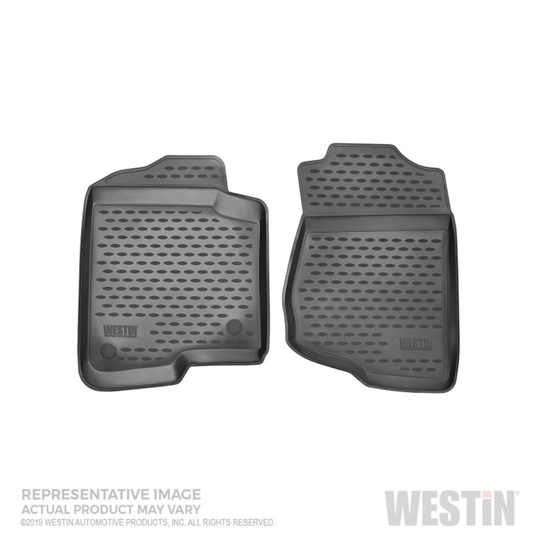 Westin 15-19 Cadillac Escalade/Chevy Suburban/GMC Yukon XL Profile Floor Liners Front Row - Black