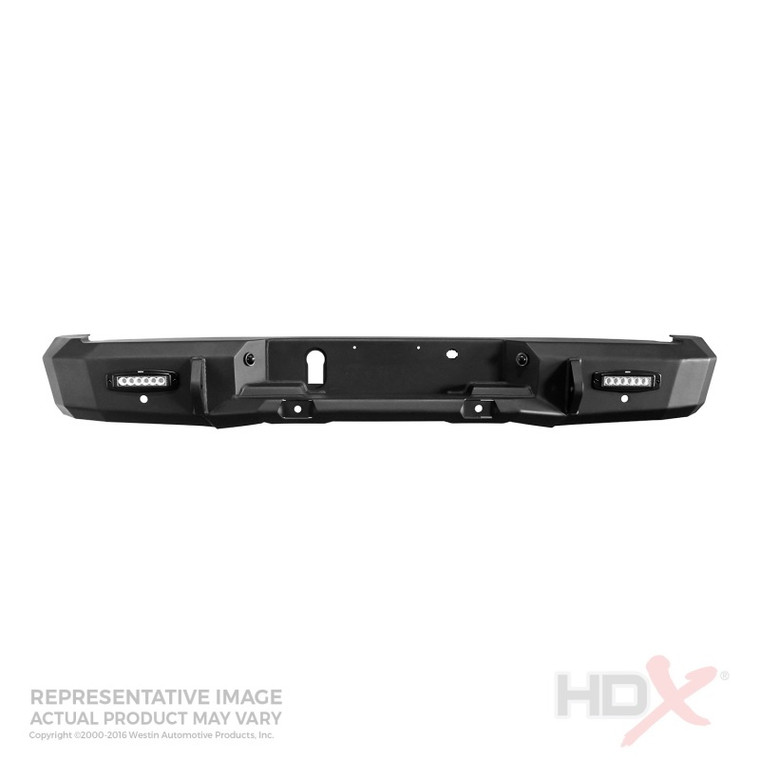 Westin/HDX 16-18 Chevrolet Silverado 1500 Rear Bumper - Textured Black 58-251605S
