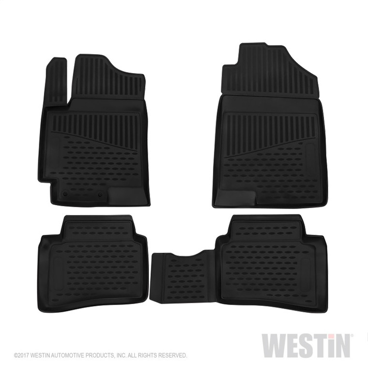 Westin 2017-2018 Hyundai Solaris Profile Floor Liners 4pc - Black