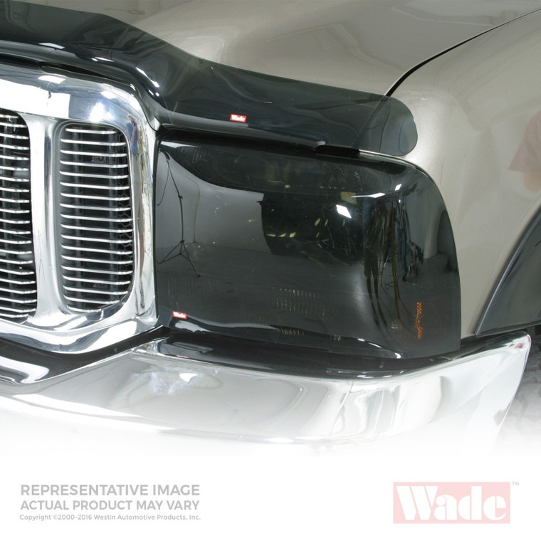 Westin 1992-1996 Ford Bronco/F-Series Wade Headlight Covers 2pc - Smoke