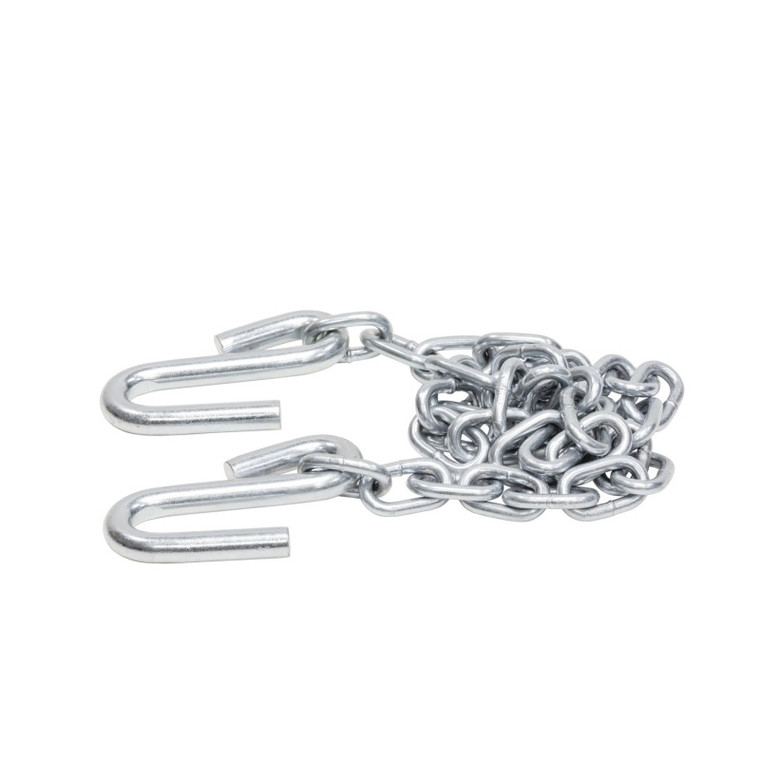 Westin Safety Chain 1/4in x 40in w/ -2 7/16in S-hooks - Silver