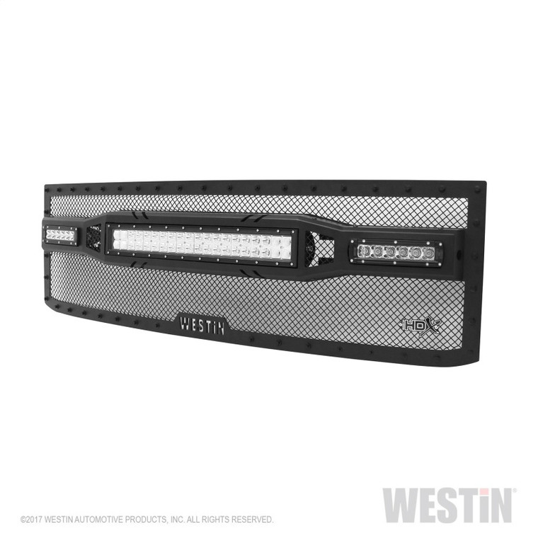 Westin 2015-2018 Chevrolet Silverado 25/3500 HDX LED Grille - Textured Black