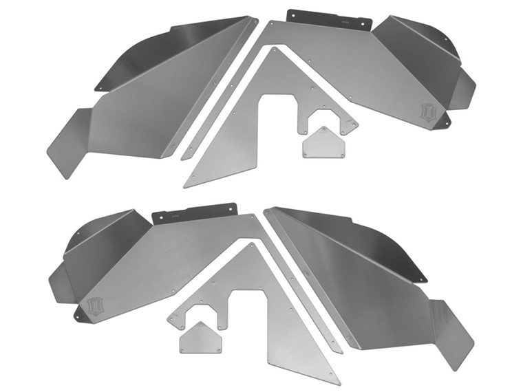 ICON 07-18 Jeep Wrangler JK Modular Front Fender Liner Kit - Raw