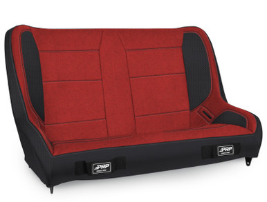 PRP Jeep CJ7/YJ Low Back Rear Bench - Black/Red main image 0
