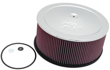 K&N 56-9335 K&N 59-74 Rover Custom Round Race Filter Length 6.56in Width 6.31in Height 2.25in main image 1