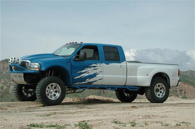 N-Fab Nerf Step 99-16 Ford F-250/350 Super Duty Crew Cab 8ft Bed - Gloss  Black - Bed Access - 3in - Down East Offroad