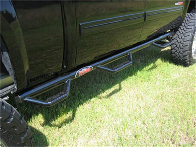 N-Fab Nerf Step 99-06 Chevy-GMC 1500/2500/3500 Ext. Cab 6.5ft Bed - Gloss  Black - Bed Access - 3in - Down East Offroad