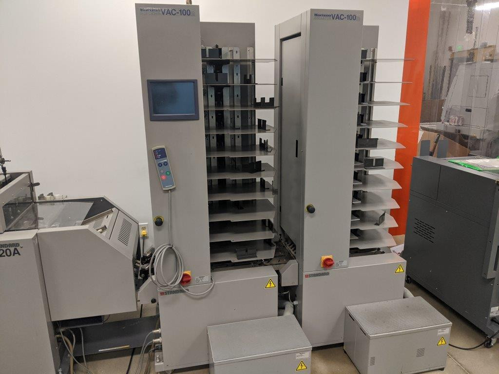 2005 HORIZON 2 TOWER VAC 100A AUTOMATED Booklet making system 