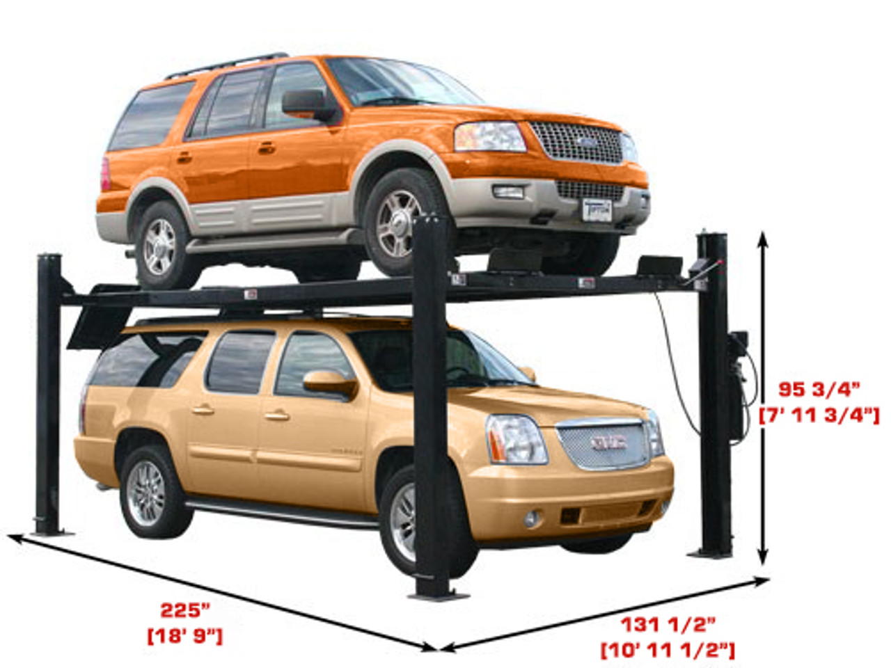 CAE-9000SD 4 Post Standard Lift