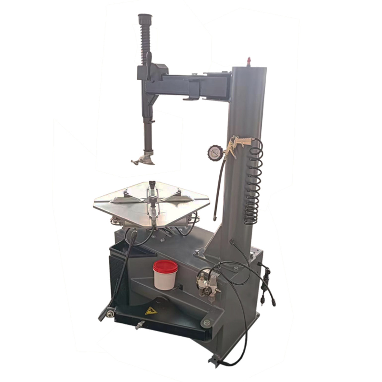 CAE-2625TC LH Tire Changer with Bead Blaster, Electric/Pneumatic Wheel Clamp (110V/60HZ/1PH) with Left Assist Arm