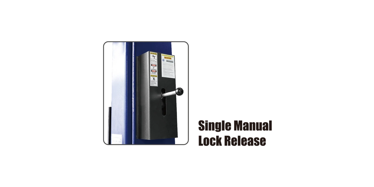 2 Post Overhead ALI Certified Symmetric / Asymmetric Car Lift - Lock Release