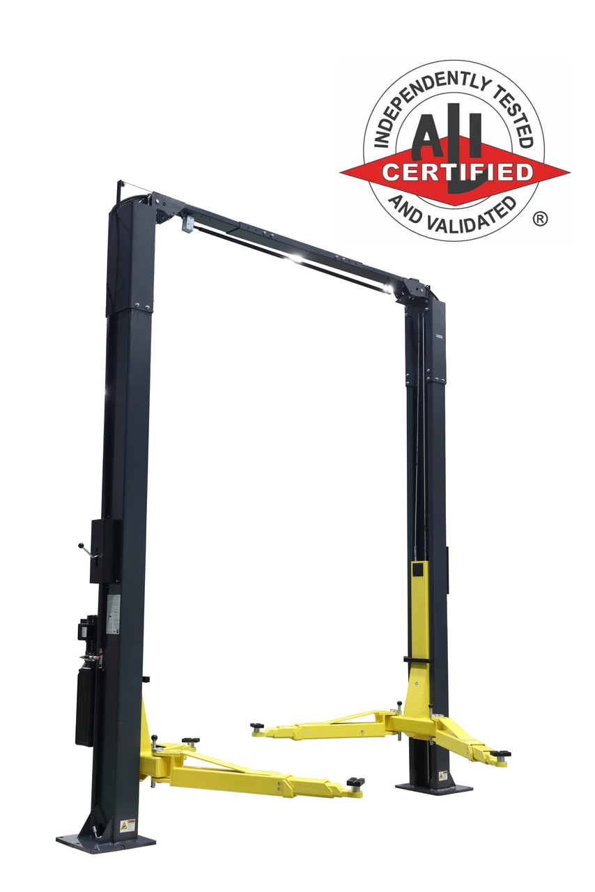 2 Post Overhead ALI Extended Height Symmetric / Asymmetric Car Lift- CAE10K-2OH-33-T2OH-2