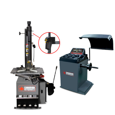 CAE-2765 Tire Changer with Pneumatic Lock Lever & CAE-3019 Wheel Balancer with Manual Entry CAE-2765 Tire Changer with Pneumatic Lock Lever & CAE-3019 Wheel Balancer with Manual Entry