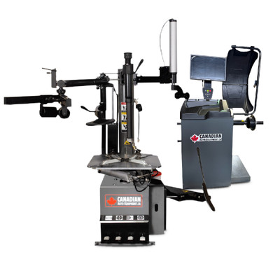 CAE-2725DAA with Left & Right Hand Assist Arm Tire Changer with Manual Lock Lever & CAE-3446 3D Wheel Balancer with Automatic Entry CAE-2725DAA with Left & Right Hand Assist Arm Tire Changer with Manual Lock Lever & CAE-3446 3D Wheel Balancer with Automatic Entry