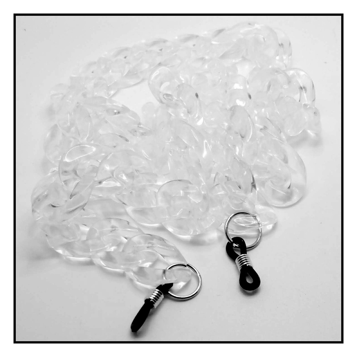 Jelly Chain Brown Clear Chain Links Plastic Chain for Glasses 