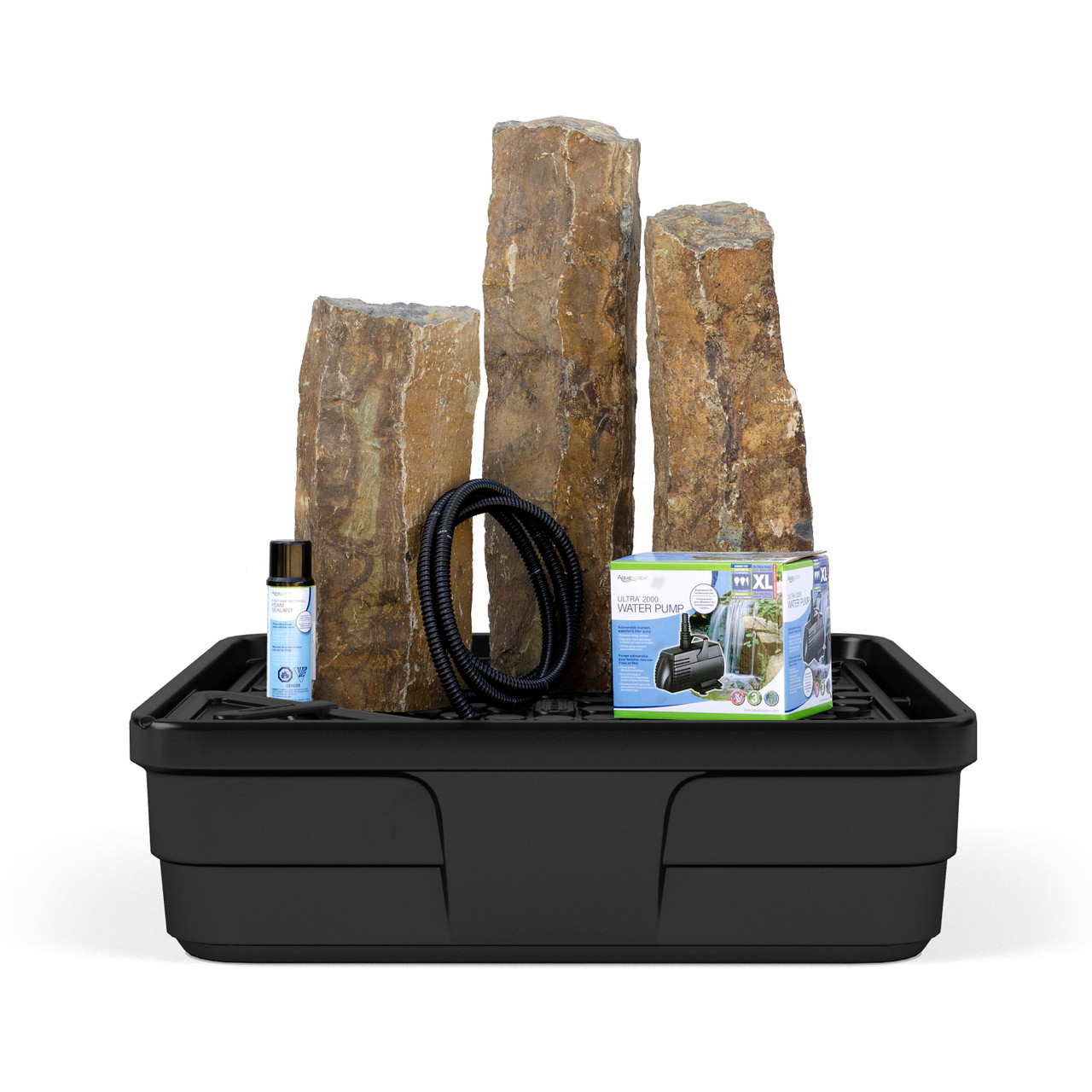 58089 - Mongolian Basalt Column Set of 3 Landscape Fountain Kit