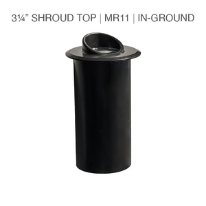 TITAN-OMEGA In-Ground Well Light with Shroud Top (Black)