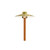ENHANCER9-30 Area Light with 9" Round Hat (Natural Brass)