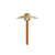 ENHANCER9-30D Area Light with 9" Round Hat (Distressed Brass)