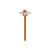 PATHFINDER6-29 Path Light with 6" Round Hat (Natural Copper)