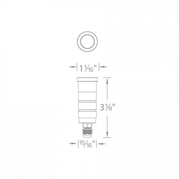 1011 | 1" Slim-Round In-Ground Light (12V)