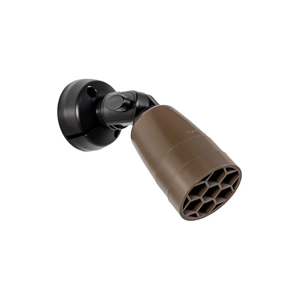 SENTRY-SHORT-05 — Compact, Adj. Spotlight w/Dome Base (Earth Brown)