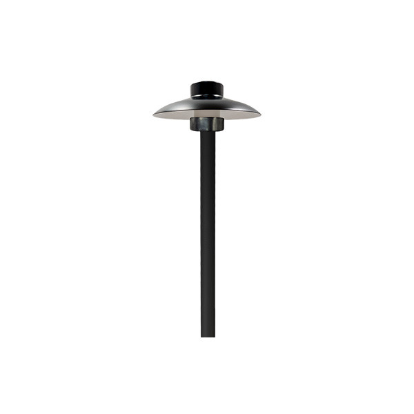 PATHFINDER6-BLK Path Light with 6" Round Hat (Black)