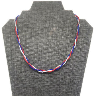 Patriotic Braided Necklace