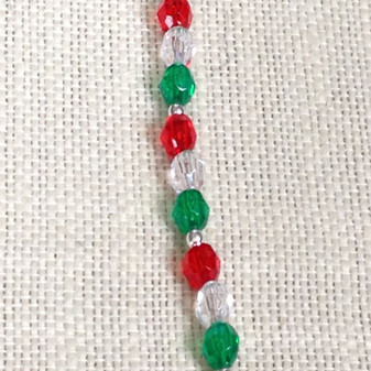 6mm Faceted Christmas Bracelet