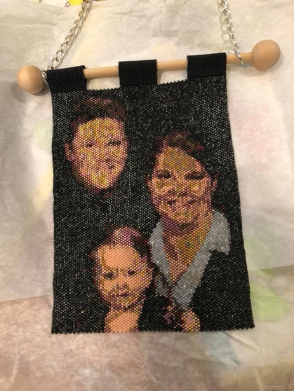 Custom Beaded Photo/Tapestry Custom Beaded Photo/Tapestry