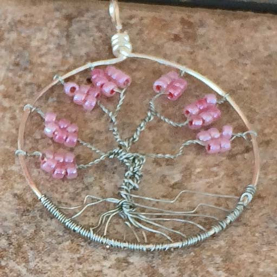 Pink Tree Of Life Necklace Pink Tree Of Life Necklace