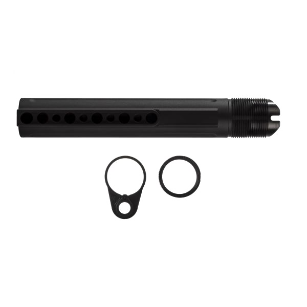 Enhanced Buffer Tube with Ratchet Lock Castlenut and Endplate