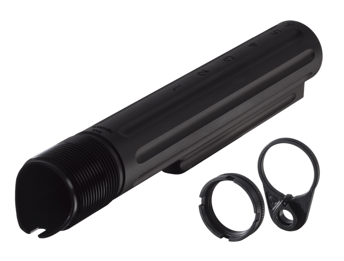 Enhanced Buffer Tube with Ratchet Lock Castlenut and Endplate