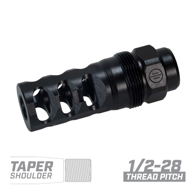 FRC 3-port 223 Compensator Tapered - (1/2-28)