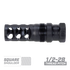 FRC 3-port 223 Compensator Flat, 13.8 - (1/2-28)
