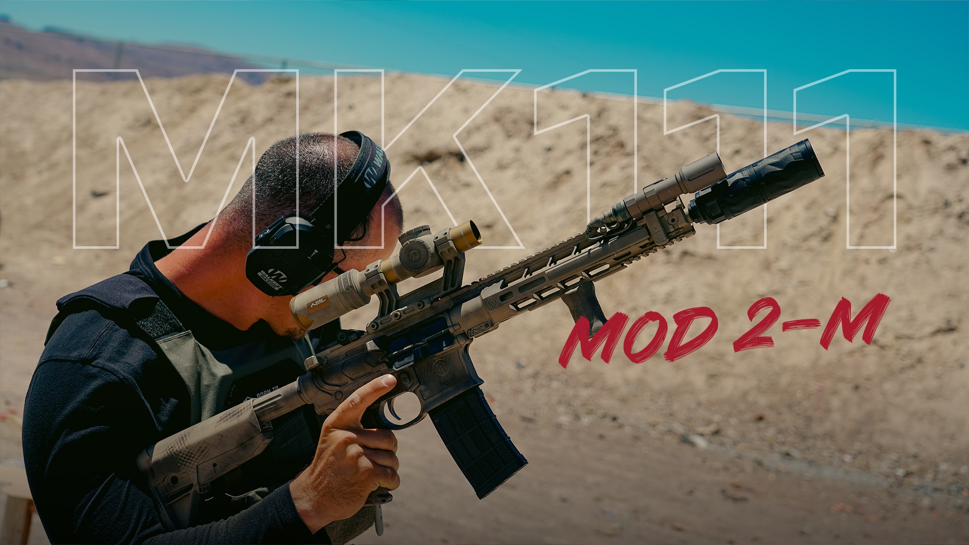 PWS MK111 MOD 2-M Rifle, long stroke piston AR-15 chambered in .223 Wylde