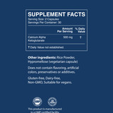 Calcium AKG Supplement Facts