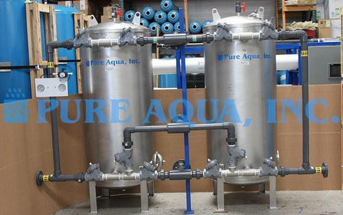 Filtre Média Duplex en Acier Inoxydable pour l'eau Potable 98 GPM - Koweït