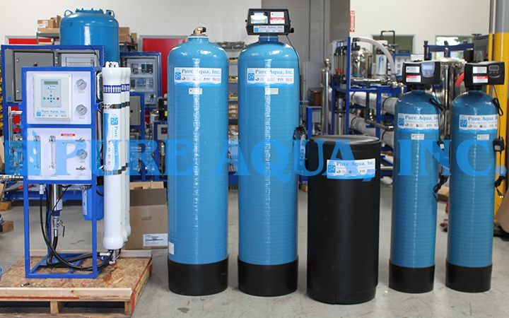 Traitement d'eau par osmose inverse industriel 4500 à 12000 gpd
