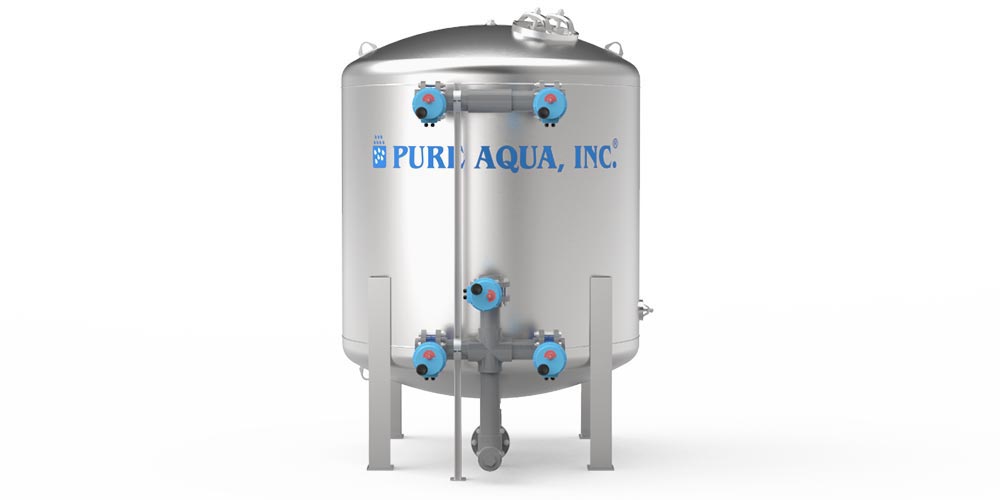 Filtre à eau industriel à réservoir en acier inoxydable