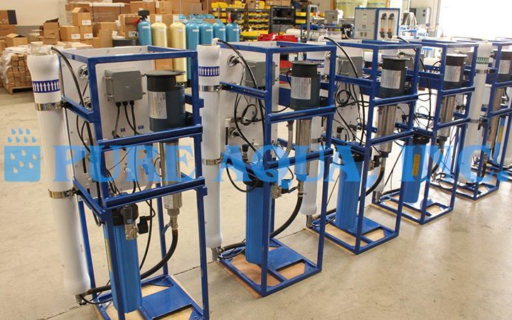 Machines d'osmose inverse saumâtres 4x1500 & 1x3000 & 1x6000 LPJ - Algérie