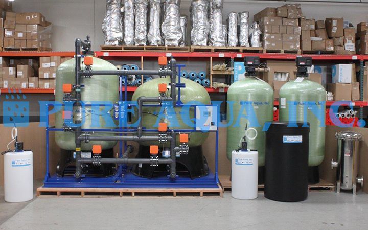 Palette Montée du Filtre à eau 311040 GPD - Jordanie