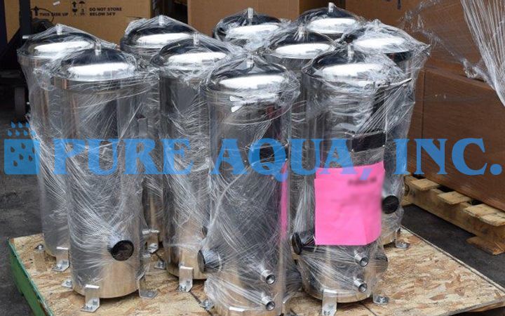 Boîtier de Filtre à Cartouche Inoxydable RO en Acier 10 x 10 x 72000 et 60000 GPD - Koweït