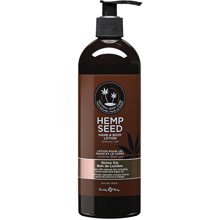 Earthly Body Hemp Seed Lotion-Skinny Dip 16oz