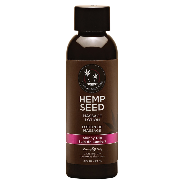 Earthly Body Hemp Seed Massage Lotion-Skinny Dip 2oz