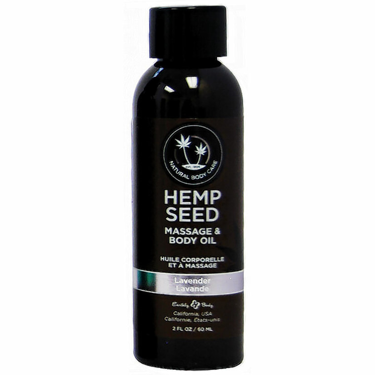 Earthly Body Hemp Seed Massage Oil-Lavender 2oz