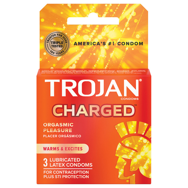 Trojan Charged Condoms (Pack of 3)